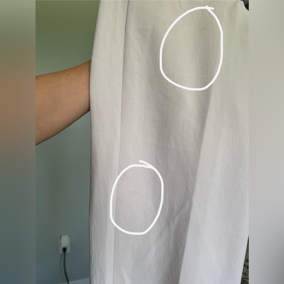 Aritzia Wilfred Pant High-Waist Wide Leg Japanese Crepe Trousers Size 4 Lilac - Picture 12 of 15